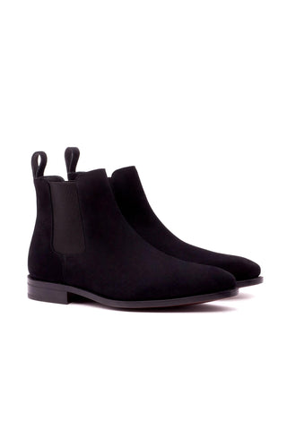Ambrogio Black Suede Chelsea Boots (AMB1013)-AmbrogioShoes