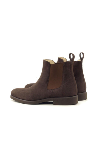 Ambrogio Brown Suede Chelsea Boots (AMB1011)-AmbrogioShoes