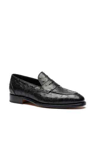 Ambrogio Cesare Ostrich Penny Loafer-AmbrogioShoes