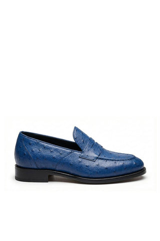 Ambrogio Cesare Ostrich Penny Loafer-AmbrogioShoes