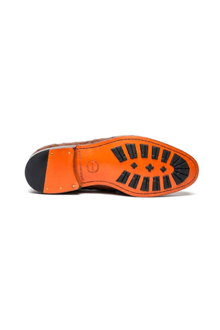 Ambrogio Cesare Ostrich Skin Penny Loafer-AmbrogioShoes