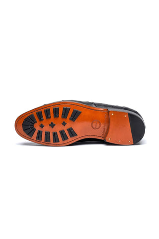 Ambrogio Cesare Ostrich Skin Penny Loafer-AmbrogioShoes