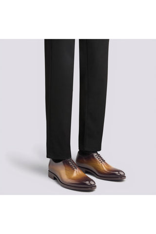 Ambrogio Cognac Patina Leather Oxfords (AMB1290)