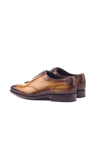 Ambrogio Cognac Patina Leather Oxfords (AMB1300)
