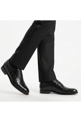 Ambrogio "Cyrus" Alligator Wholecut Oxford-AmbrogioShoes