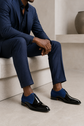 Ambrogio Dante 2 Suede & Patent Derby-AmbrogioShoes