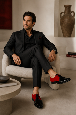 Ambrogio Dante 2 Suede & Patent Derby Suede-AmbrogioShoes