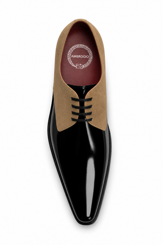 Ambrogio Dante 2 Suede & Patent Derby Suede-AmbrogioShoes