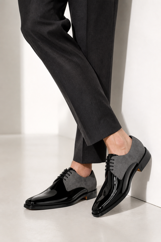 Ambrogio Dante 2 Suede & Patent Derby Suede-AmbrogioShoes