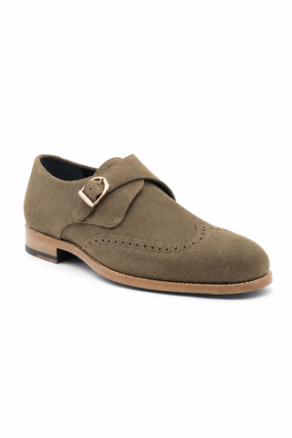 Ambrogio Devon Suede Single Monk-Strap-AmbrogioShoes