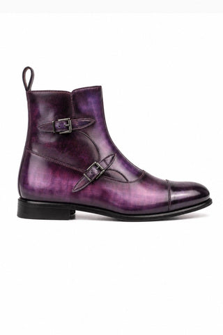 Ambrogio Firenze Patina Leather Boot-AmbrogioShoes