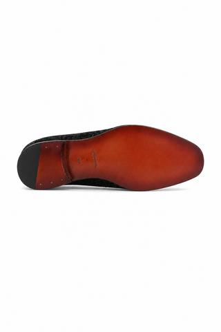 Ambrogio Glass Suede Slip-On Formal Dress Loafers (AMZ1021)-AmbrogioShoes