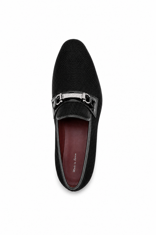 Ambrogio Glass Suede Slip-On Horsebit Loafers (AMZ1020)-AmbrogioShoes