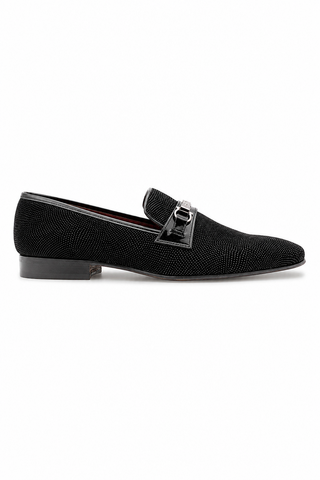 Ambrogio Glass Suede Slip-On Horsebit Loafers (AMZ1020)-AmbrogioShoes