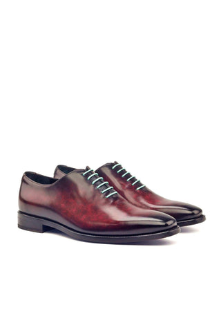 Ambrogio Gray & Burgundy Patina Leather Oxfords (AMB1294)-AmbrogioShoes