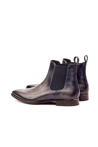 Ambrogio Gray Crust Patina Leather Chelsea Boots (AMB1026)-AmbrogioShoes
