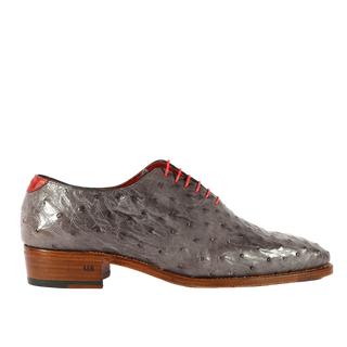 Ambrogio Gray Ostrich Oxfords (AMBS2000)