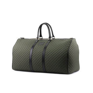 Ambrogio Green Quilted Fabric Duffle Bags (AMBH1034)-AmbrogioShoes