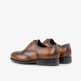 Ambrogio Handmade Calf-Skin Leather Brogue Oxford (AMB2576)-AmbrogioShoes