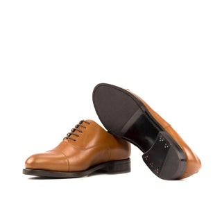 Ambrogio Handmade Calf-Skin Leather Cap-Toe Oxford (AMB2575)-AmbrogioShoes