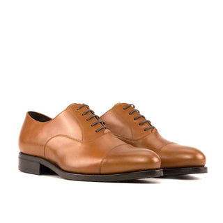 Ambrogio Handmade Calf-Skin Leather Cap-Toe Oxford (AMB2575)-AmbrogioShoes