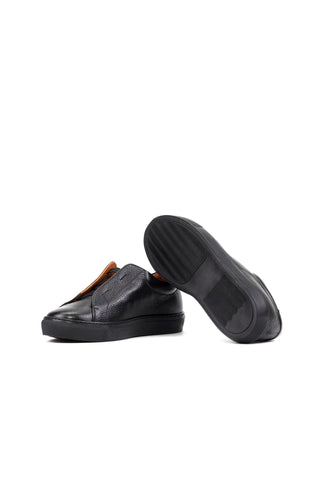 Ambrogio Handmade Calf-Skin Leather Laceless Sneaker (AMB2595)-AmbrogioShoes