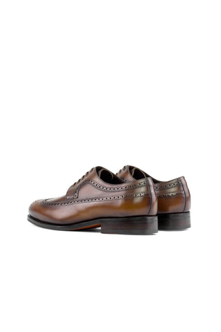 Ambrogio Handmade Calf-Skin Leather Longwing Blucher (AMB2582)-AmbrogioShoes