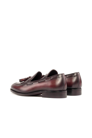 Ambrogio Handmade Calf-Skin Leather Tassel Loafer (AMB2569)-AmbrogioShoes