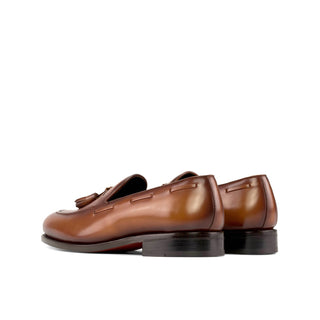 Ambrogio Handmade Calf-Skin Leather Tassel Loafer (AMB2580)-AmbrogioShoes