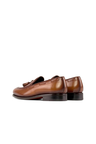 Ambrogio Handmade Calf-Skin Leather Tassel Loafer (AMB2580)-AmbrogioShoes