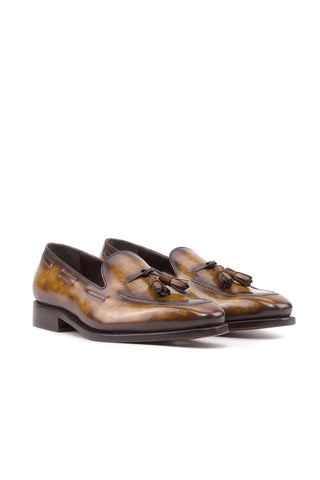Ambrogio Handmade Cognac Patina Leather Chelsea Boots (AMB2446)-AmbrogioShoes