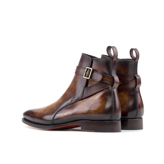 Ambrogio Handmade Fire Patina Leather Jodhpur Boots (AMB2458)-AmbrogioShoes