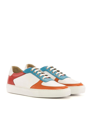 Ambrogio Handmade Multi-Color Nappa Leather Casual Lowtop Sneakers (AMB2549)-AmbrogioShoes