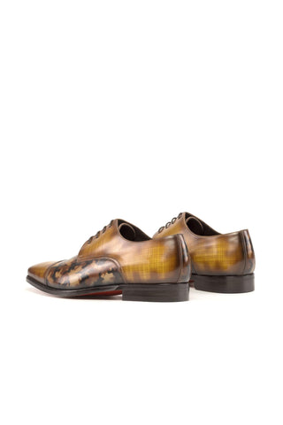 Ambrogio Handmade Patina Calf-Skin Leather Derby (AMB2602)-AmbrogioShoes