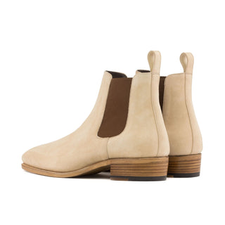 Ambrogio Handmade Taupe Suede Chelsea Boots (AMB2450)-AmbrogioShoes