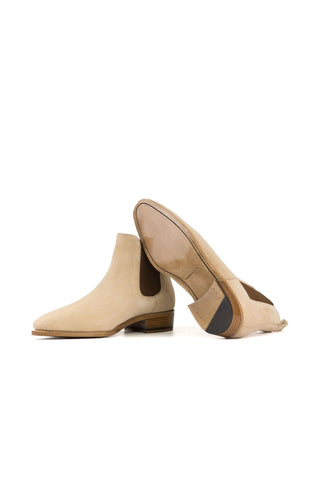 Ambrogio Handmade Taupe Suede Chelsea Boots (AMB2450)-AmbrogioShoes