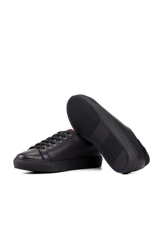 Ambrogio Handmade Woven Calf-Skin / Suede Sneaker (AMB2600)-AmbrogioShoes