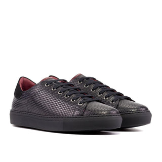 Ambrogio Handmade Woven Calf-Skin / Suede Sneaker (AMB2600)-AmbrogioShoes