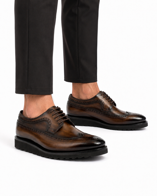 Ambrogio Leather Blucher Oxfords