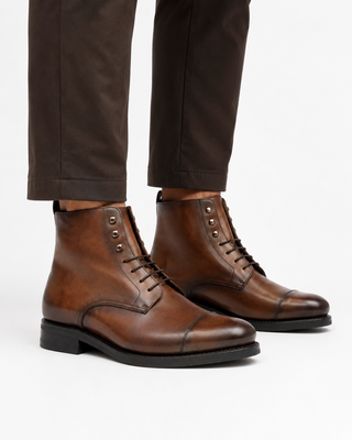Ambrogio Leather Boots-AmbrogioShoes