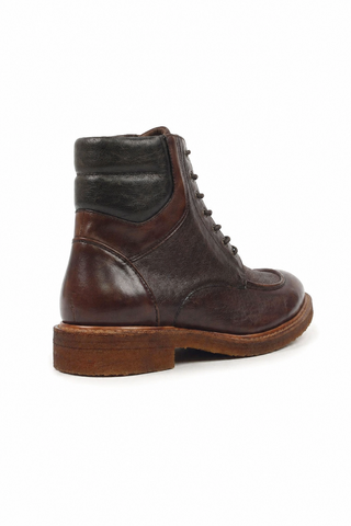 Ambrogio Leather Derby Boots-AmbrogioShoes