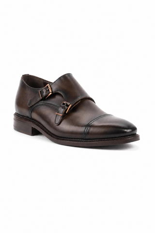 Ambrogio Leather Double Mon-Strap-AmbrogioShoes