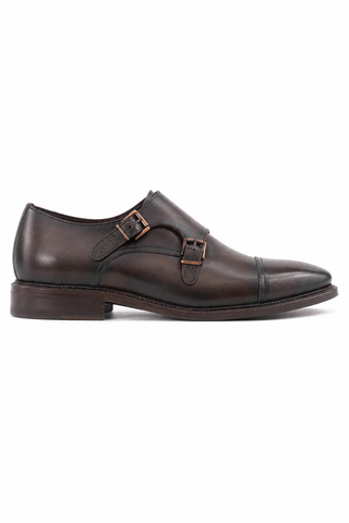 Ambrogio Leather Double Mon-Strap-AmbrogioShoes