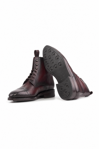 Ambrogio Leather Jumper Boots-AmbrogioShoes
