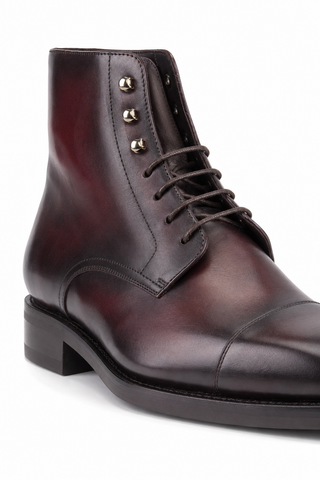 Ambrogio Leather Jumper Boots-AmbrogioShoes