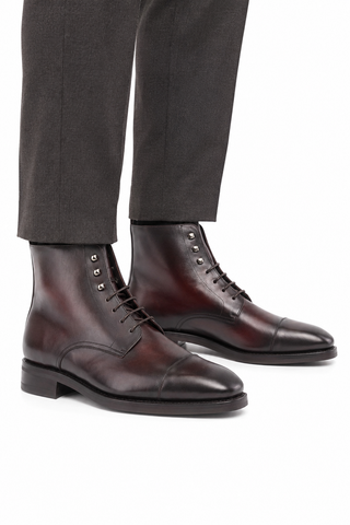 Ambrogio Leather Jumper Boots-AmbrogioShoes