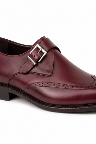 Ambrogio Leather Single Monk Strap-AmbrogioShoes