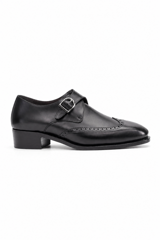 Ambrogio Leather Single Monk Strap-AmbrogioShoes