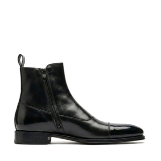 Ambrogio Luca Leather Double Monk-Strap Boot-AmbrogioShoes