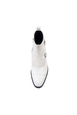 Ambrogio Luca Suede & Leather Double Monk Boot-AmbrogioShoes